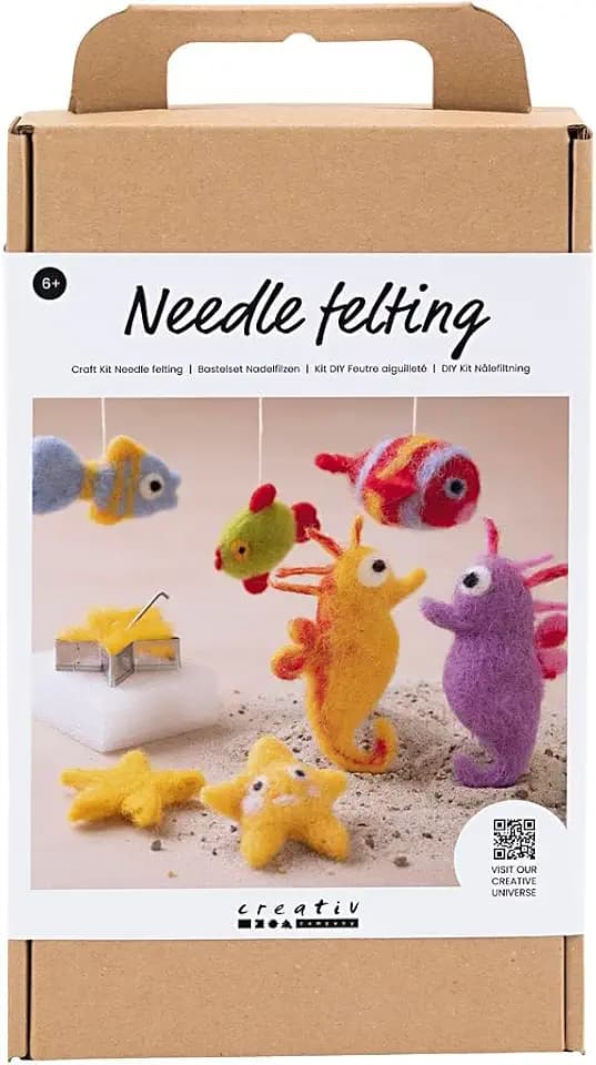 Creativ Bastelset Nadelfilzen, Tiere im Wasser, 1 Packung