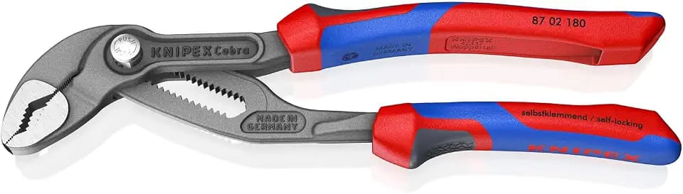KNIPEX - 87 02 180 SBA Tools - Cobra Water Pump Pliers, Multi-Component (8702180SBA)
