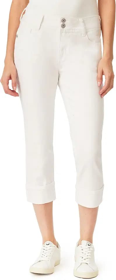 WallFlower Luscious Curvy Bling Cropped Jeans for Women, Sizes 0-24