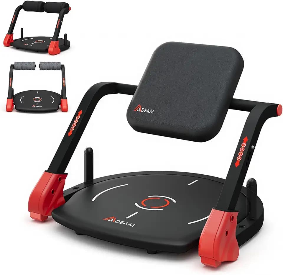 Mdeam Sit Up Machine, Upgraded Flat Backrest Ab Machine for Home Gym