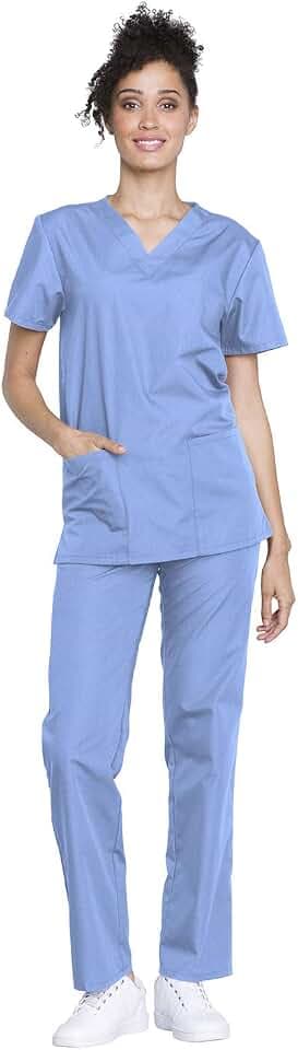 Cherokee WW Originals Unisex Scrub Sets V-Neck Top & Drawstring Pant