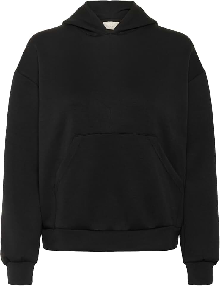 KAFFE Damen Kaffe Women's Sweatshirt Hooded Kangaroo Pocket Long Sleeves Regular Fit Hooded Sweatshirt