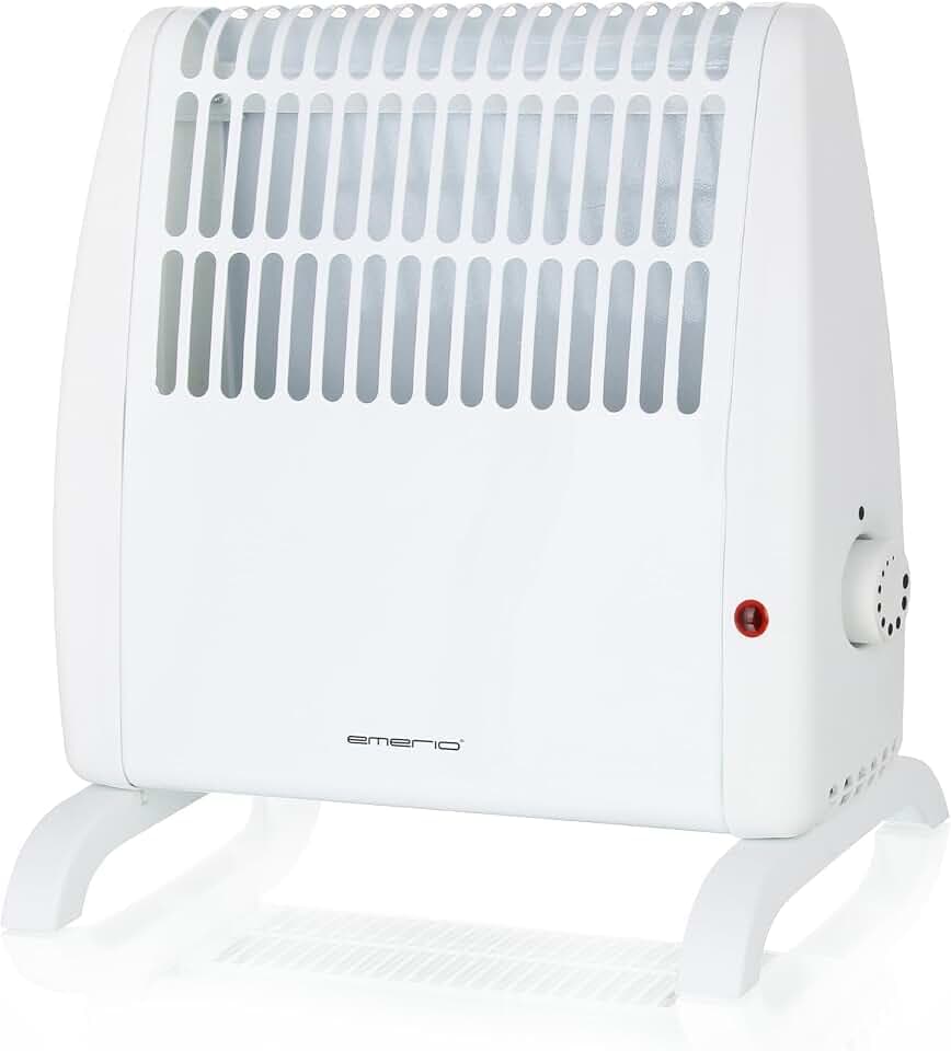 EMERIO Frostwächter | 500W Heizleistung | elektrische Heizung | Halt Räume frostfrei | regelbarer Thermostat | Frostschutzfunktion | Überhitzungsschutz | große Standfüße + Wandhalterung | FG-117320