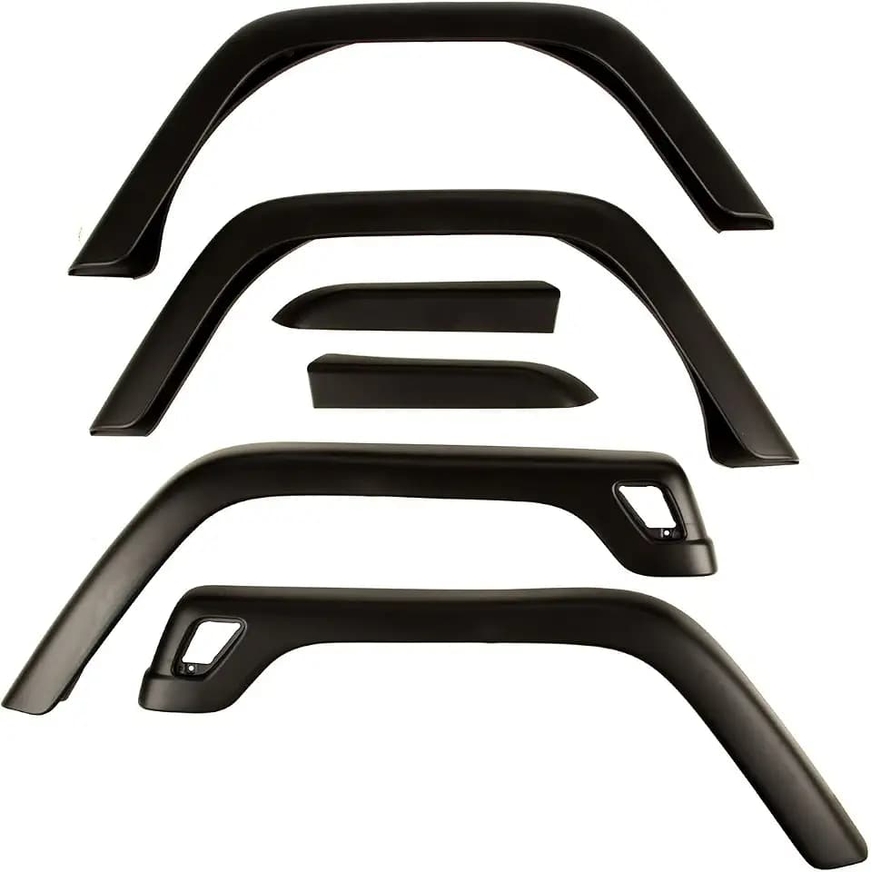 Rugged Ridge 11603.11 Factory Style Fender Flare Kit for 1997-2006 Jeep Wrangler TJ, Pack of 6