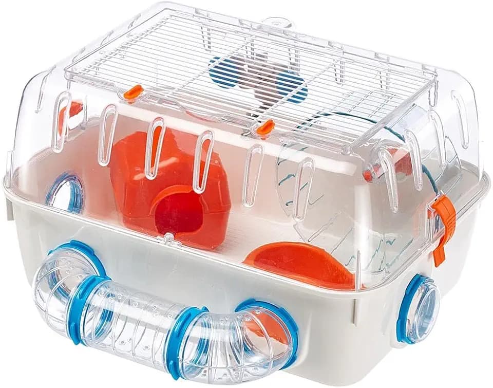 Ferplast Combi 1, Hamster Cage, White Accessories for Rodents & Other Small Animals, Blue, 57923499