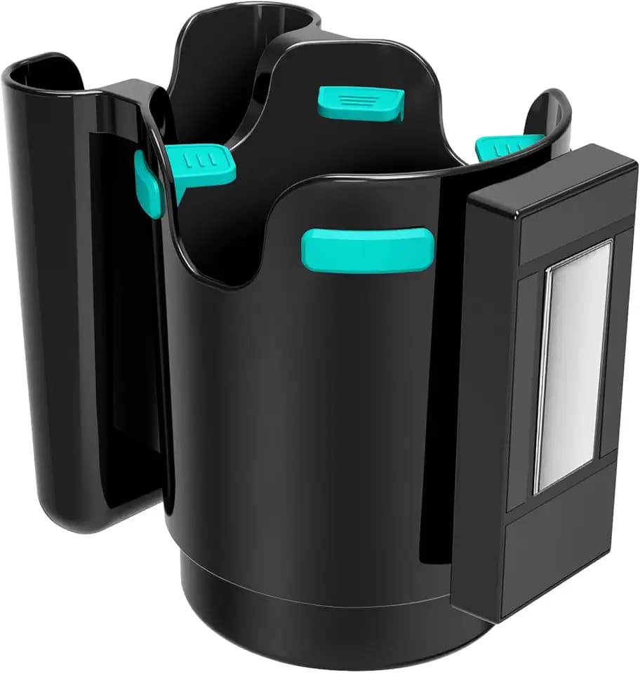 UQM 2-in-1 Magnetic Cup Holder with Phone Holder for Tractor Truck