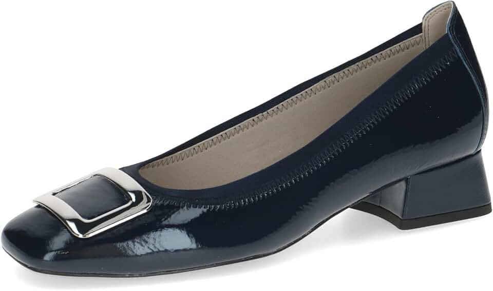 CAPRICE Damen Pumps aus Leder Kleiner Absatz