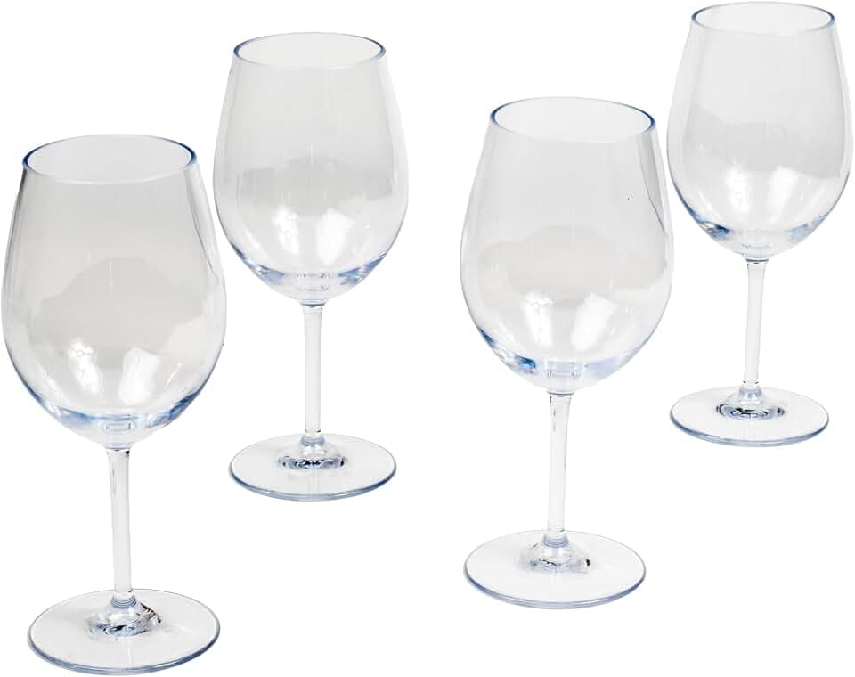 Montana Acrylic Wine Glass - Clear - 22 oz - Set of 4