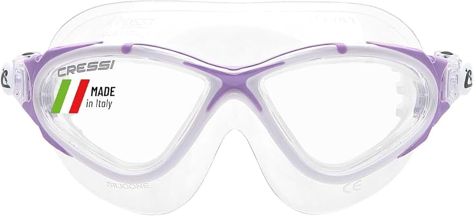 CRESSI Adult Swim Goggles, Planet, UV Protection, Anti-Fog, Shatterproof