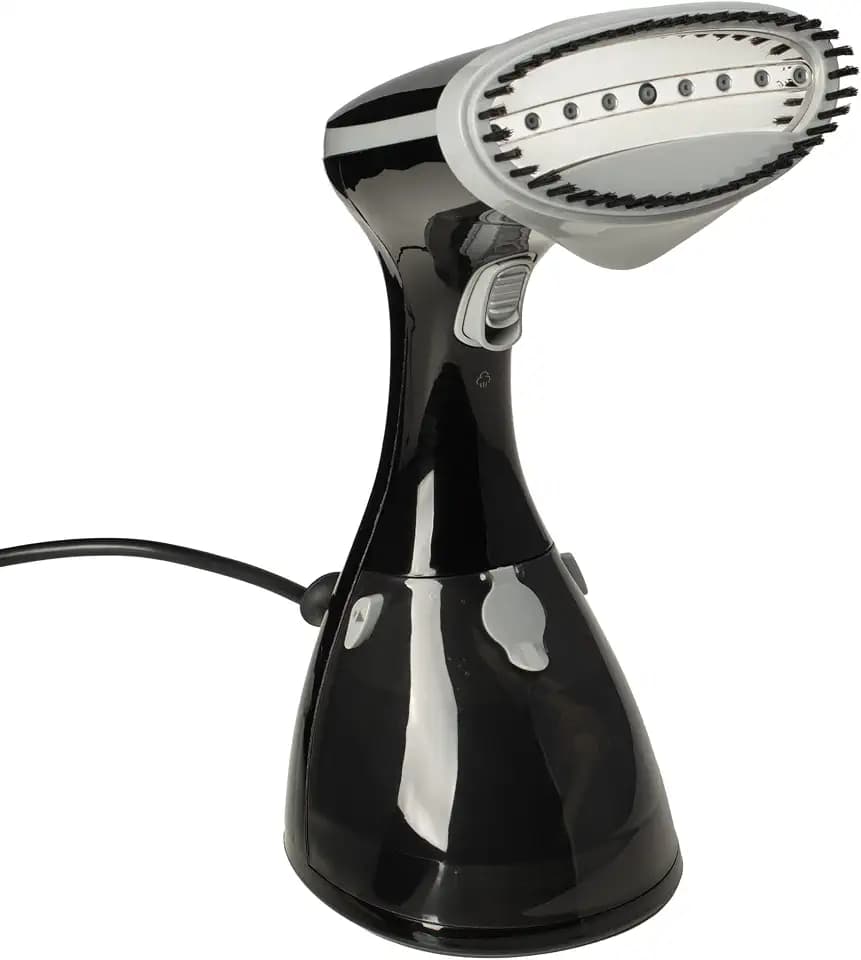 Prym Steamer 1200W Dampglätter mit Keramiksohle & Textilbürste – Handdampfbügler, schnelles Aufheizen, 230ml Wassertank, Anti-Tropf, Reisebügeleisen für Kleidung & Textilien