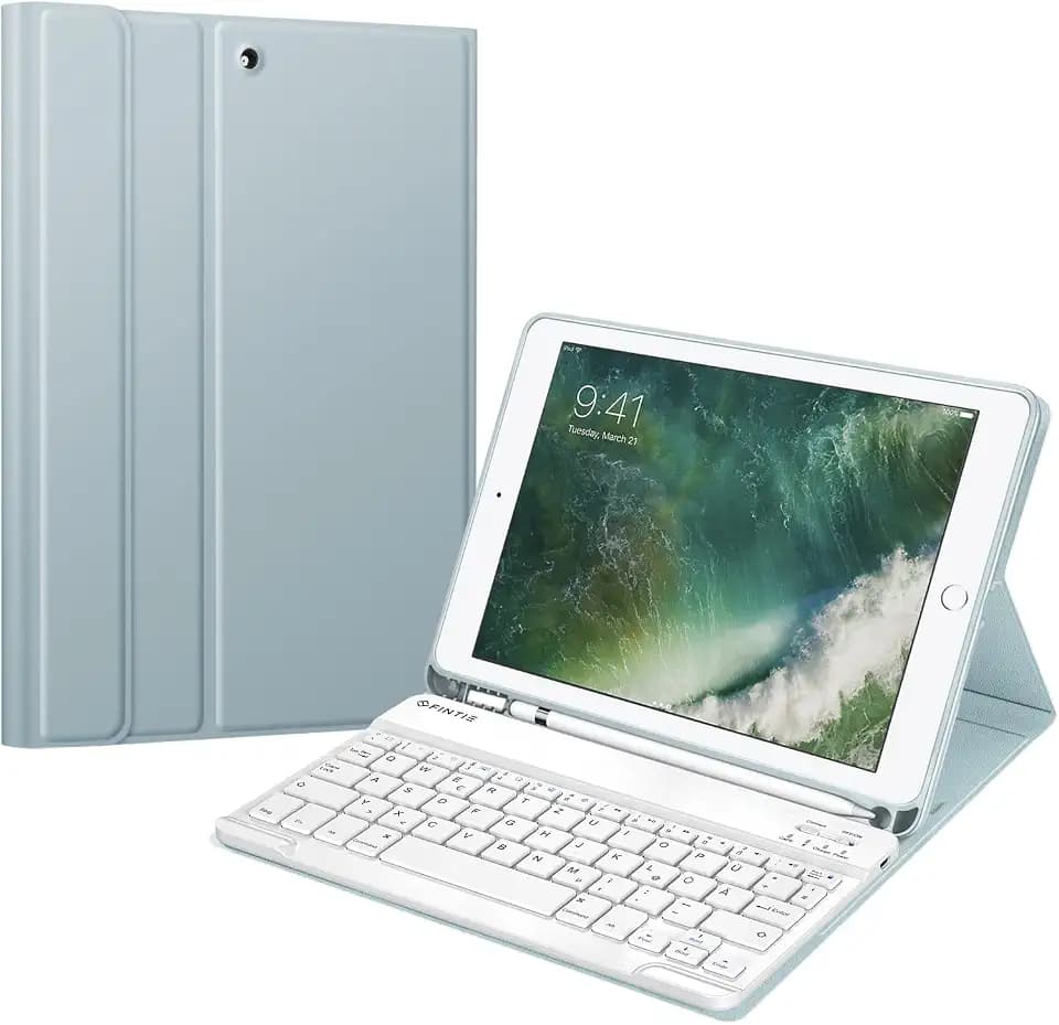 FINTIE Tastatur Hülle für iPad 9.7" 2018/2017 (5./6. Generation), Air 2/1