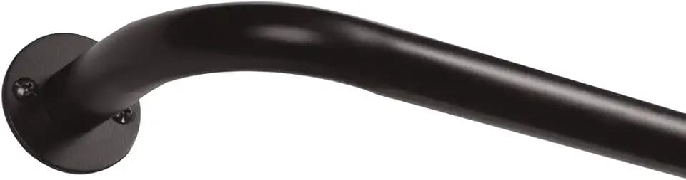 EXCLUSIVE HOME Holden Wrap Around 1" Curtain Rod, Matte Bronze, 52"-72"