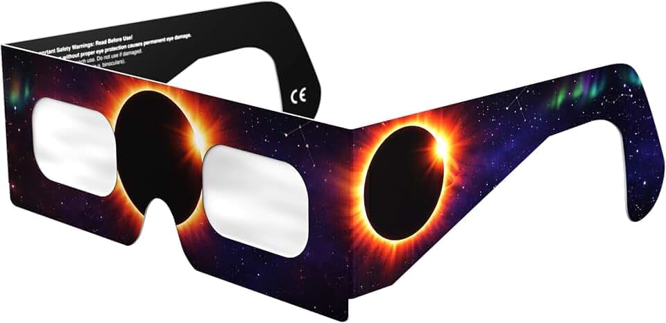Absolute Eclipse Sonnenfinsternis Brille 2026 zum Sehen der Sonnenfinsternis - ISO 12312-2 CE Zertifiziert - 12. August 2026 - Erwachsene Kinder - EU Hersteller Anerkannt AAS - 55+ Designs