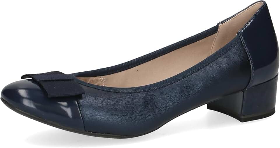 Caprice Damen Pumps Lack mit Blockabsatz