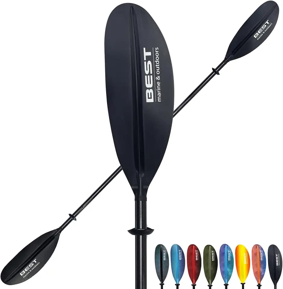 Carbon Fiber Kayak Paddle, 2-Piece, Lightweight Design