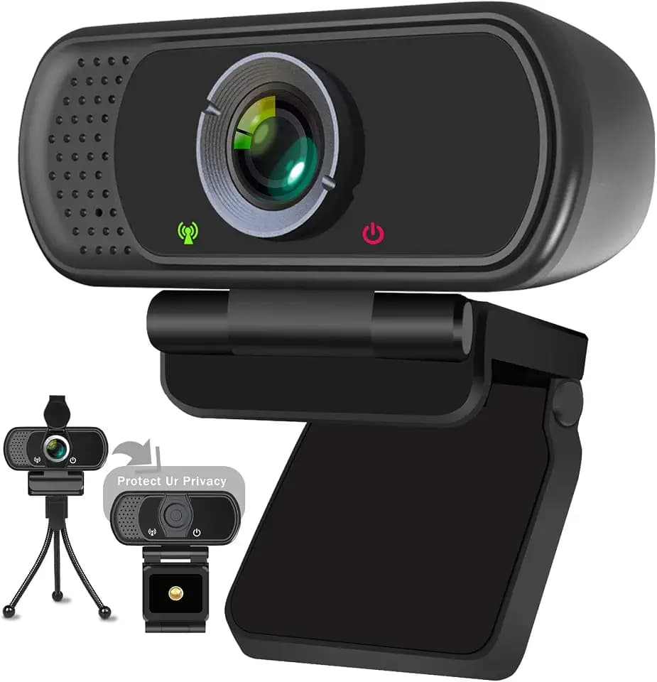 XPCAM HD 1080p Webcam with Microphone,USB Web Camera for Computer PC Laptop