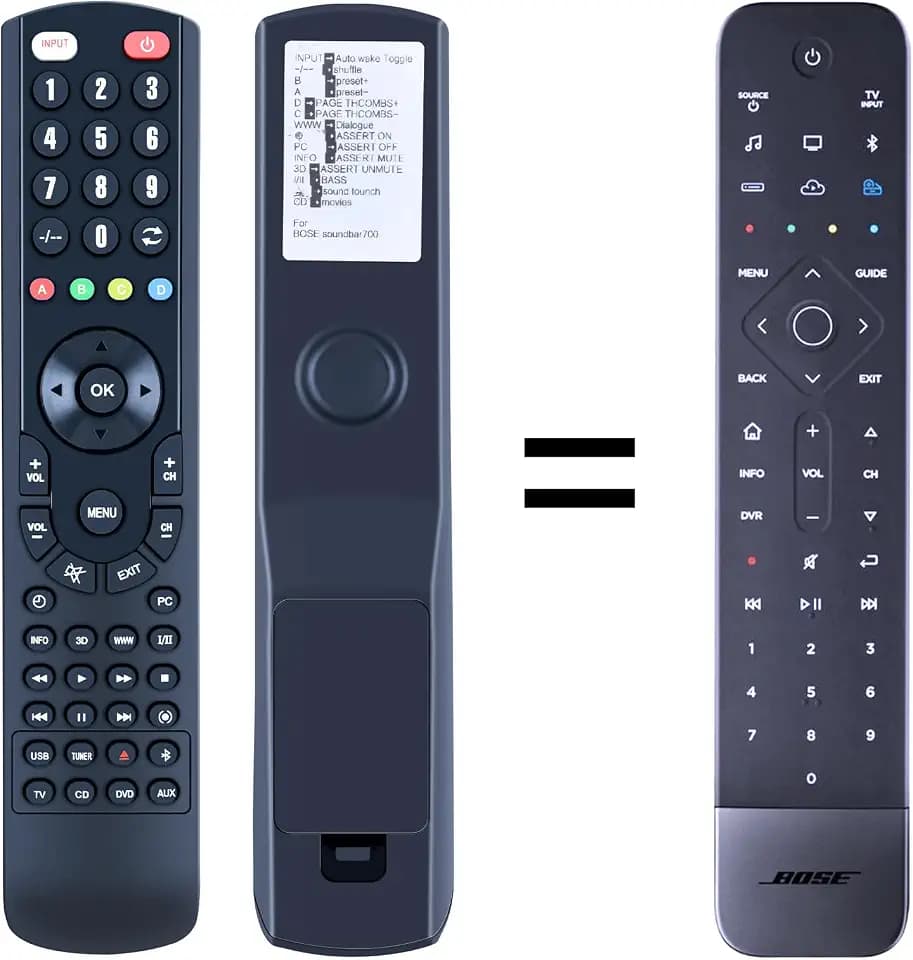 Ersatz Fernbedienung Kompatibel mit Bose Soundbar 700