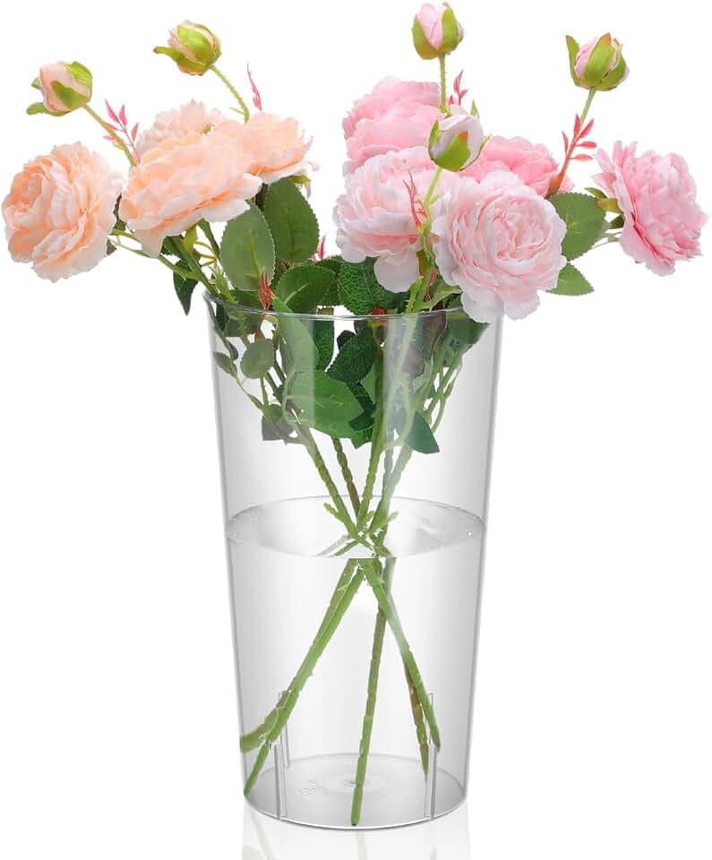 STOBAZA Acrylvase Transparent 30 cm Für Blumenarrangements