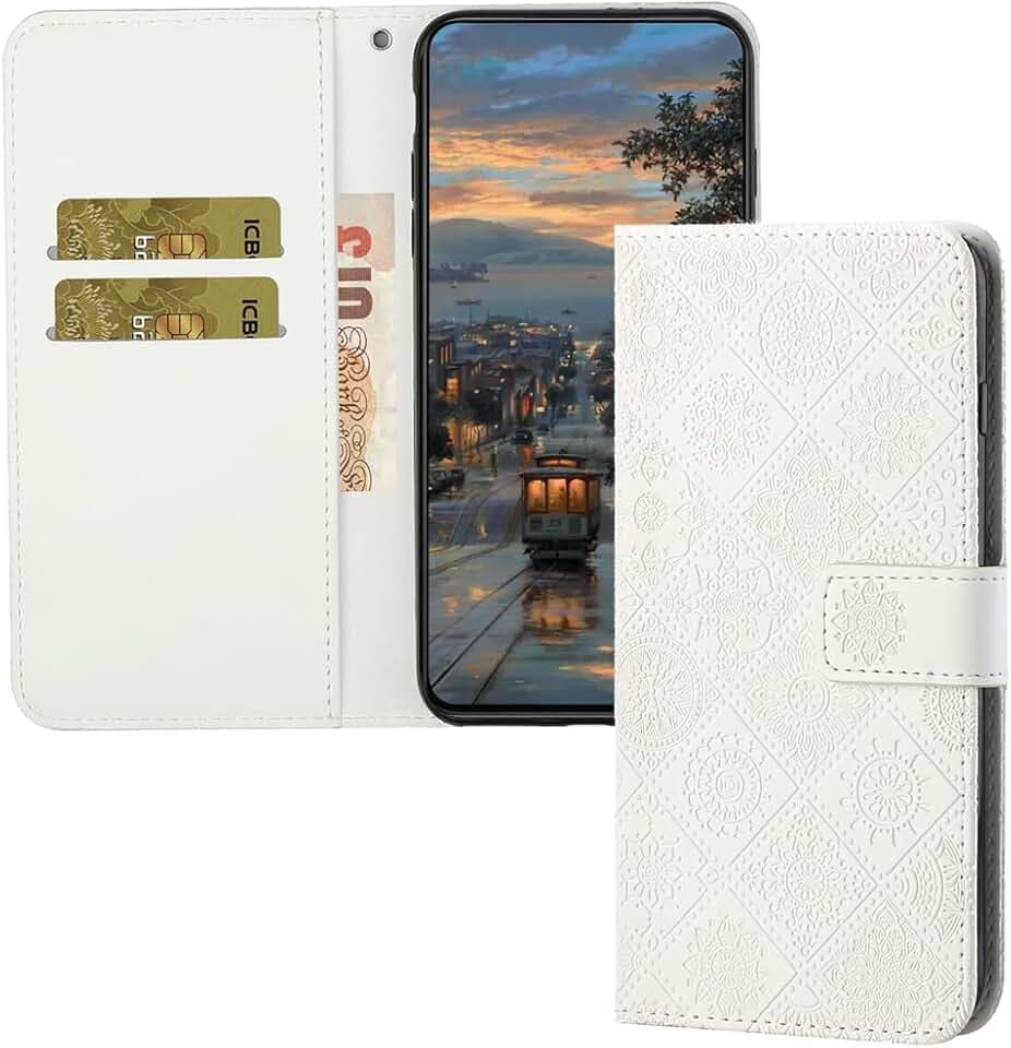 Handyhülle für iPhone 17 Air Hülle mit Standfunktion - Kartenfach Wallet Premium Leder Klappbar Schutzhülle, Flip Case Stoßfeste Klapphülle für iPhone 17 Air XC Weiß
