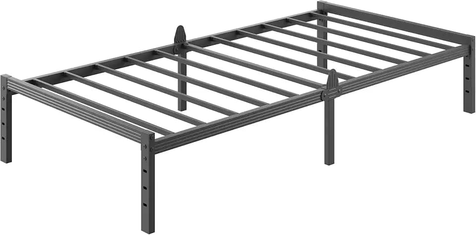 ZIYOO 14 Inch Metal Twin XL Bed Frame with Mattress Anti-Slip Design, No Box Spring Needed, Easy Assembly, Noise-Free, Tools Included, Ideal for Bedrooms, Guest Rooms, Dorms, Hotels & B&Bs