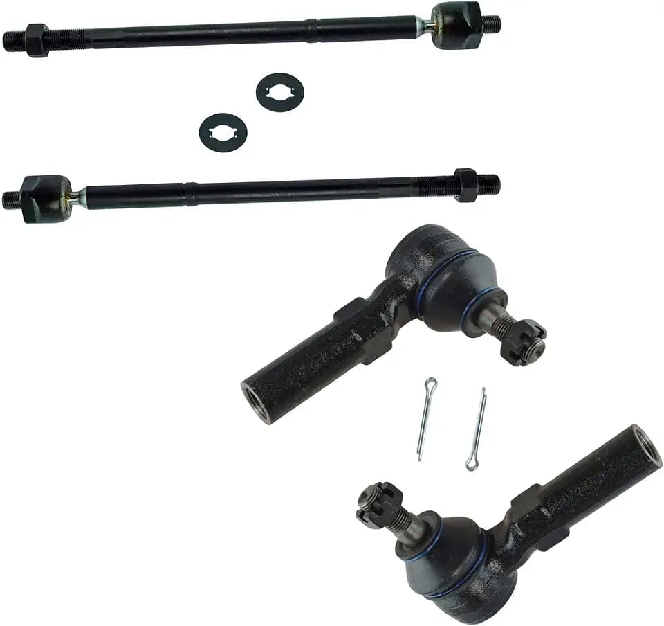 TRQ Inner and Outer Tie Rod Set 4 Piece