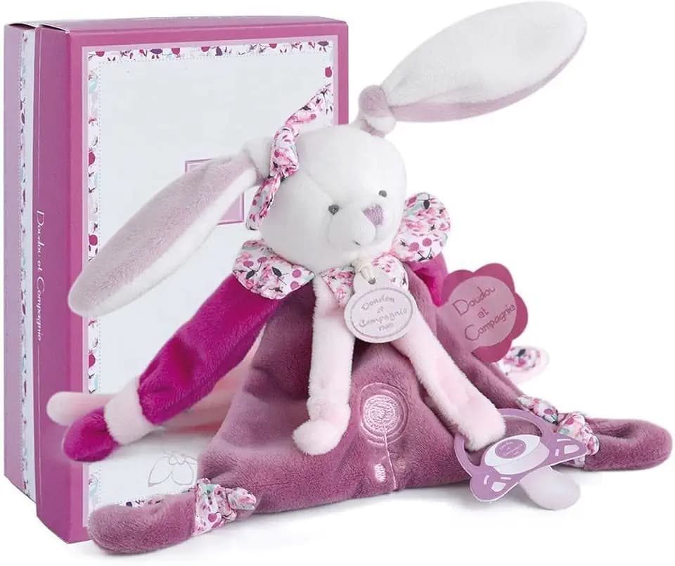 Doudou et Compagnie Unbekannt DC2701 Schnullerhalter Tröster, Rose, Einzel
