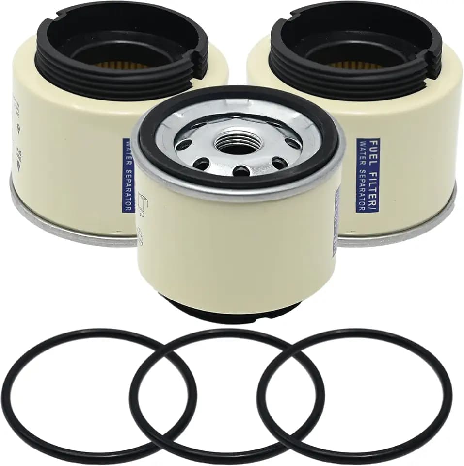 Hoypeyfiy R12T S3240 Fuel Filter Water Separator Element 120AT NPT ZG1/4-19 Replacement for Marine Diesel (3 Pack)