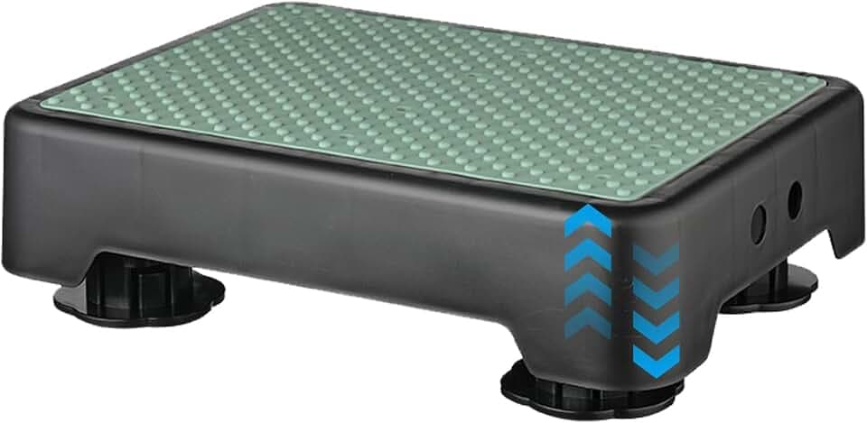 rutschfest Halbstufe, 3-Stufig Höhenverstellbarer Trittstufe mit Nachleuchtende, Tragbare Tritthocker Bis 200 Kg, Tragbare Steighilfe & Einstiegshilfe Tritthocker für Bad Auto Wohnwagen Outdoor