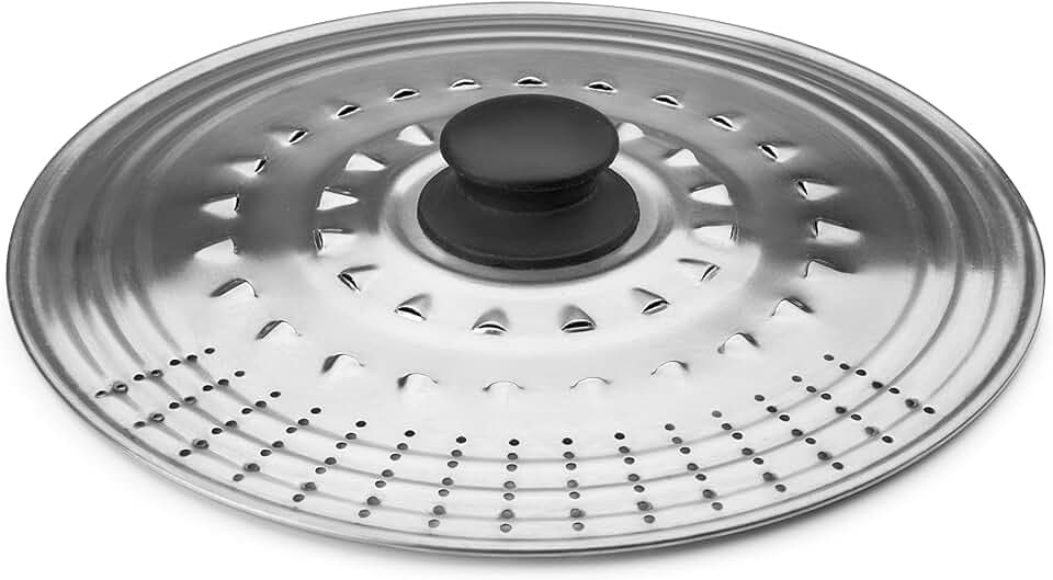 Ibili 714231 Prisma – Deckel Mehrzweck, Inox 26-28-30 cm, Schwarz
