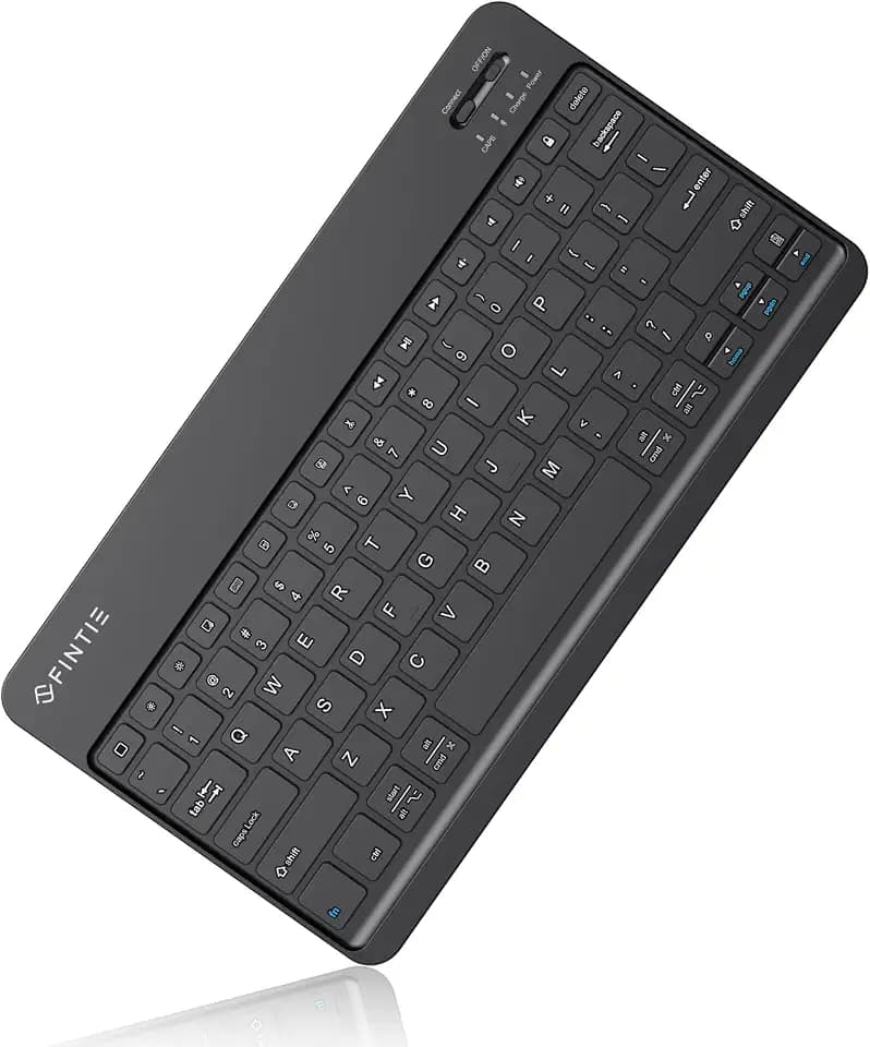 FINTIE 11-Inch Ultrathin Wireless Bluetooth Keyboard, Black