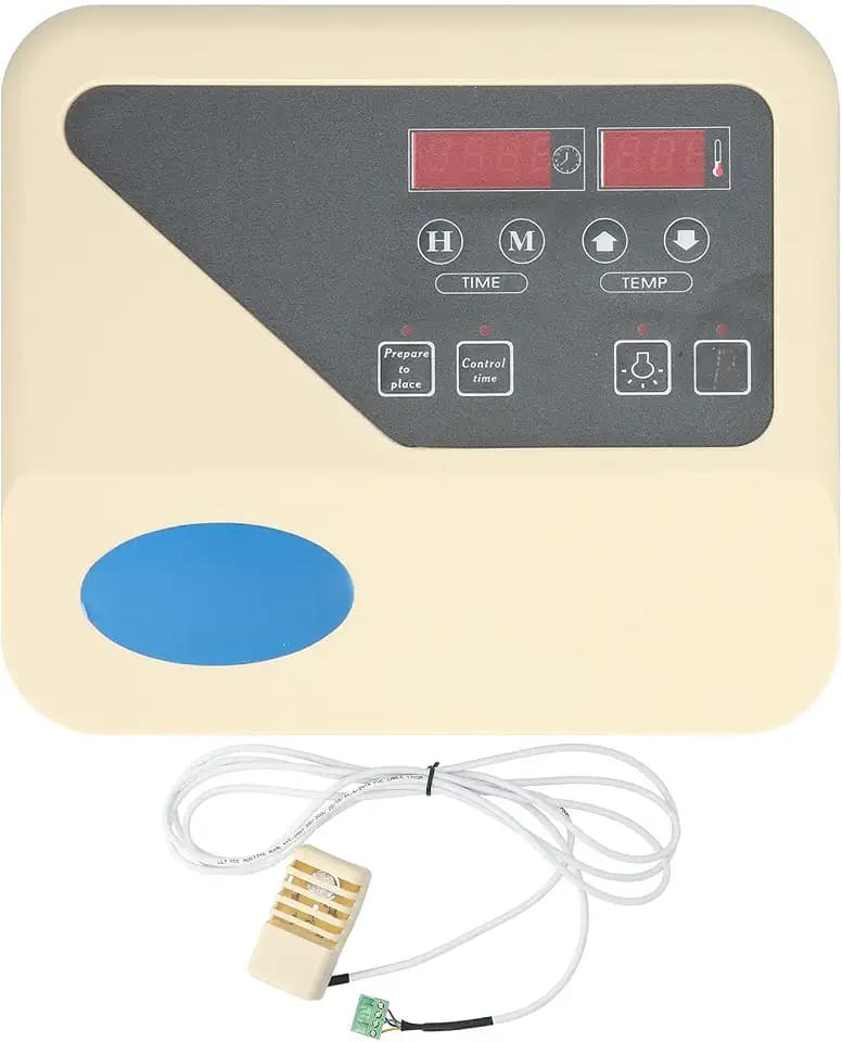 Fdit Sauna Heater Controller 220V LCD Thermostat for 9-15KW