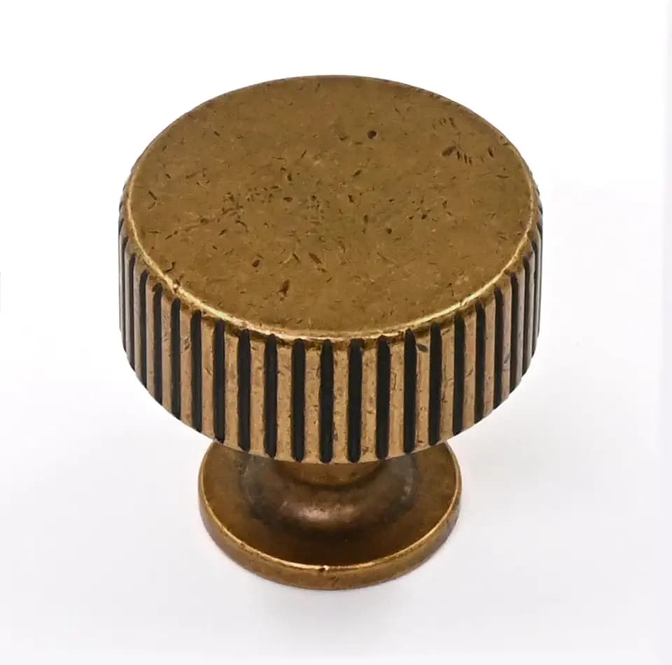 Asidrama 10 Pack Antique Brass Kitchen Cabinet Knobs