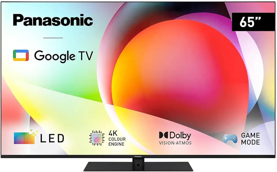 Panasonic TN-65W70AEZ, W70-Serie 65 Zoll 4K Ultra HD LED Smart TV, 2024, Google Assistant, Chromecast, Dolby Vision & Atmos, Gaming-Modus, Bluetooth, für EIN außergewöhnliches visuelles Erlebnis