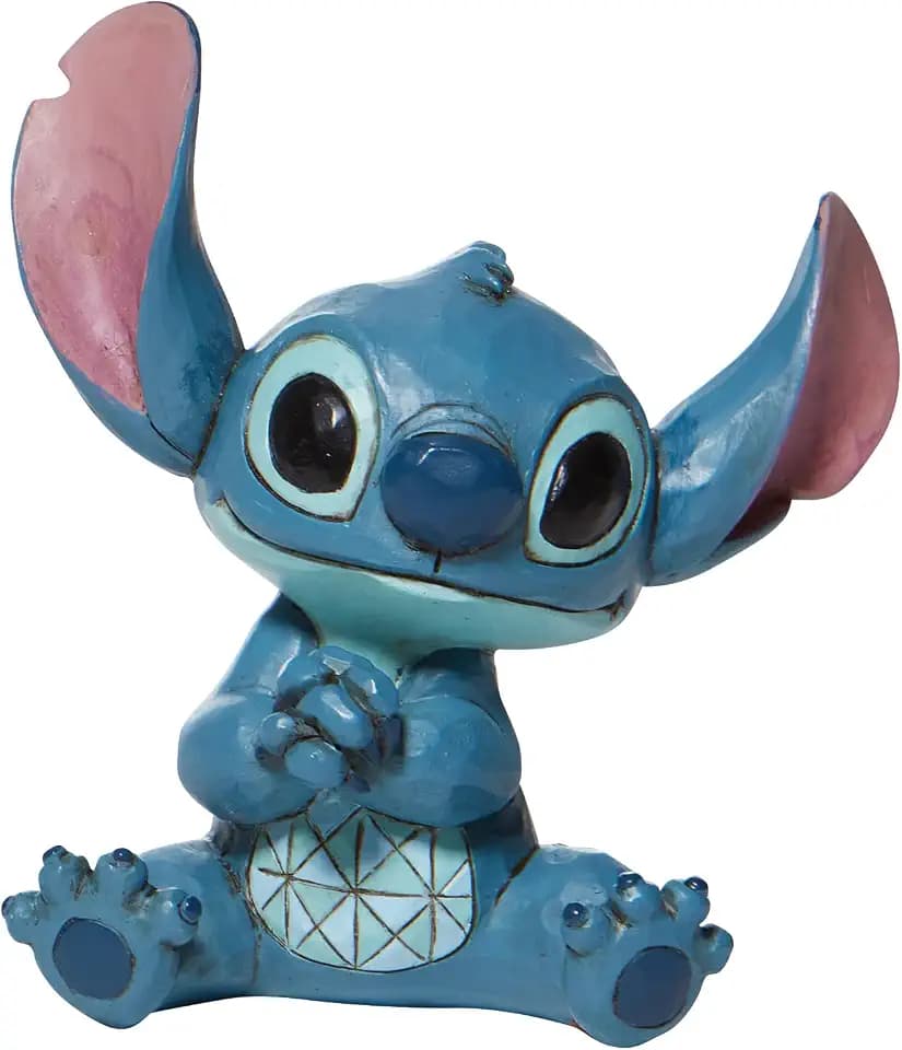 Enesco Jim Shore Disney Traditions Stitch Mini Figurine, 3.875in H, Blue