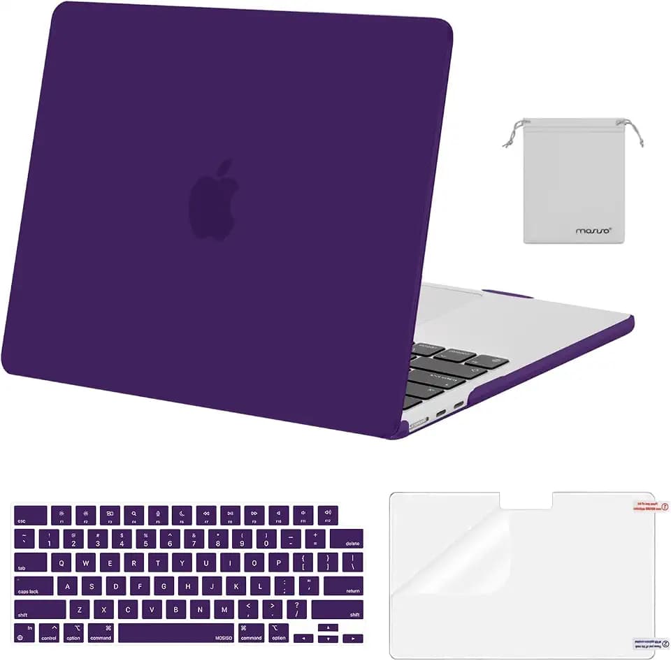 MOSISO Compatible with MacBook Air 13 inch Case M5 2026 M4 M3 M2 2025-2022