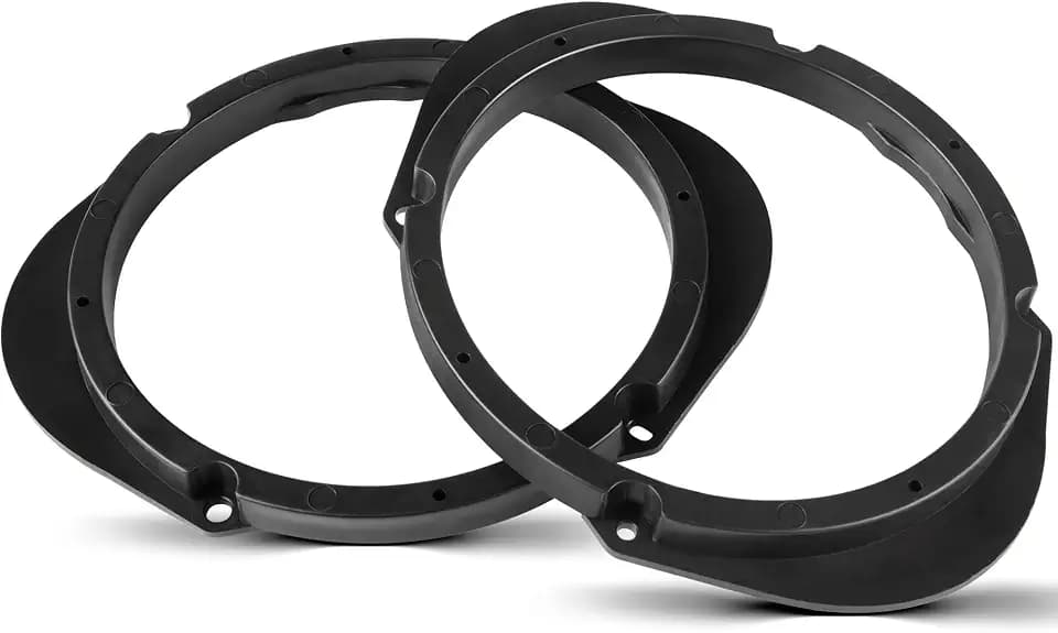 NuIth 5"x7" / 6”x8” to 6.5” Door Speaker Spacer Bracket Adapter for Select 1992-2014 Ford/Lincoln/Mercury, 6.5 inch Speaker Ring Adapter Solid Plastic, 6 1/2 inch Aftermarket Speaker Adapter, 2PC