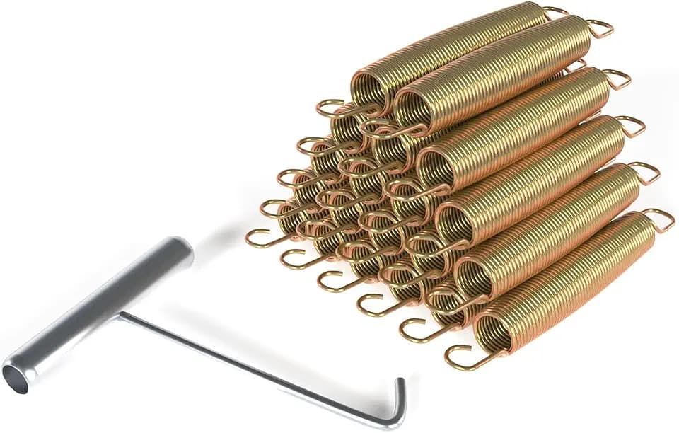 ACWARM Home 20pcs Trampoline Springs 3.5/5.5/6.5/7 Inch Heavy Duty Galvanized Steel High Tensile Replacement Kit with T-Hook,Trampoline Accessories
