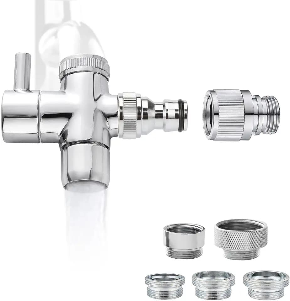 Sneatup Faucet Aerator to Garden Hose Diverter (5 adapters + Quick Connector)
