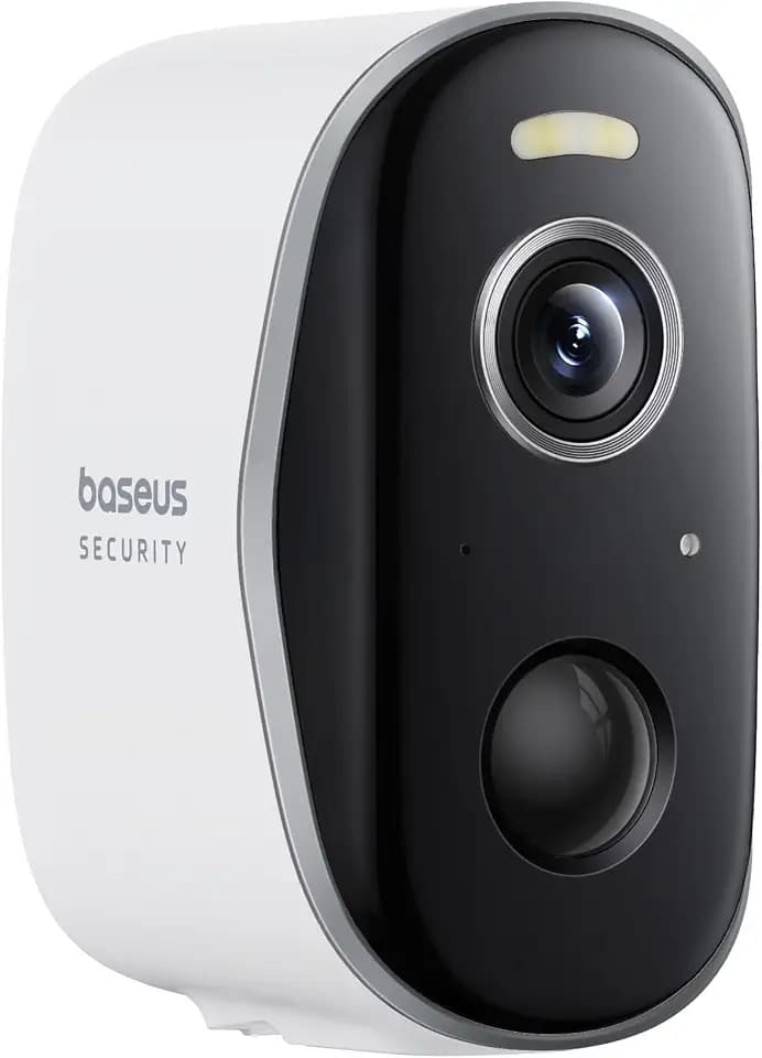 Baseus Security N1 Überwachungskamera Aussen WLAN, Erfordert H1 HomeStation, 210Tage, 2K HD, 145 Grad, IP67, Nachtsicht, Kamera Überwachung Kabellos Akku Ohne Monatliche Gebühren