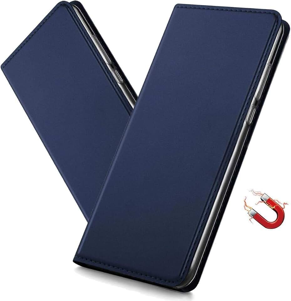 Xiaomi Mi 11 Hülle, Flip Case mit Magnetverschluss, Standfunktion, Kartenfach, Blue, PU + TPU Silikon, Kompatibel mit Xiaomi Mi 11 5G