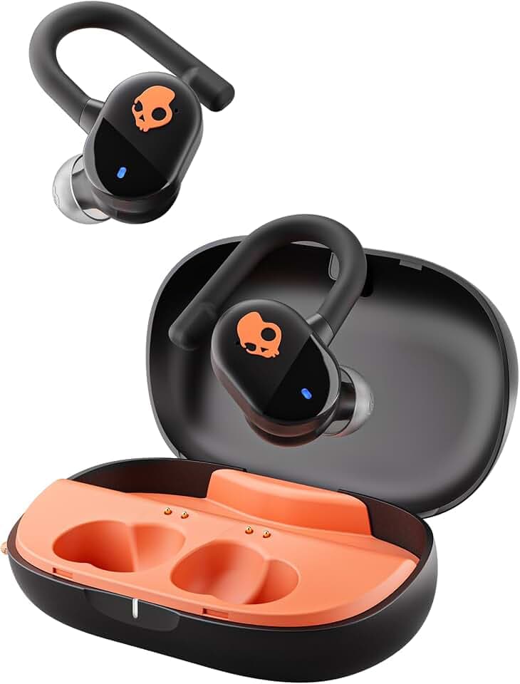 Skullcandy Push Play Active Wireless Earbuds - True Black/Orange