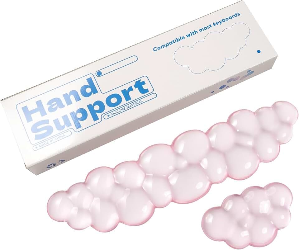 Gel Keyboard and Mouse Wrist Rest, Cloud Wrist Pad for Computer Keyboard