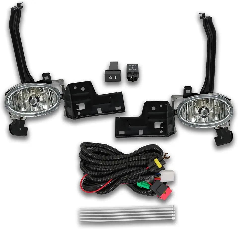 labwork Fog Lights Replacement for Accord Sedan 2008-2010 Clear Lens Bumper Fog Lamp Left+Right Side (Passenger & Driver Side)
