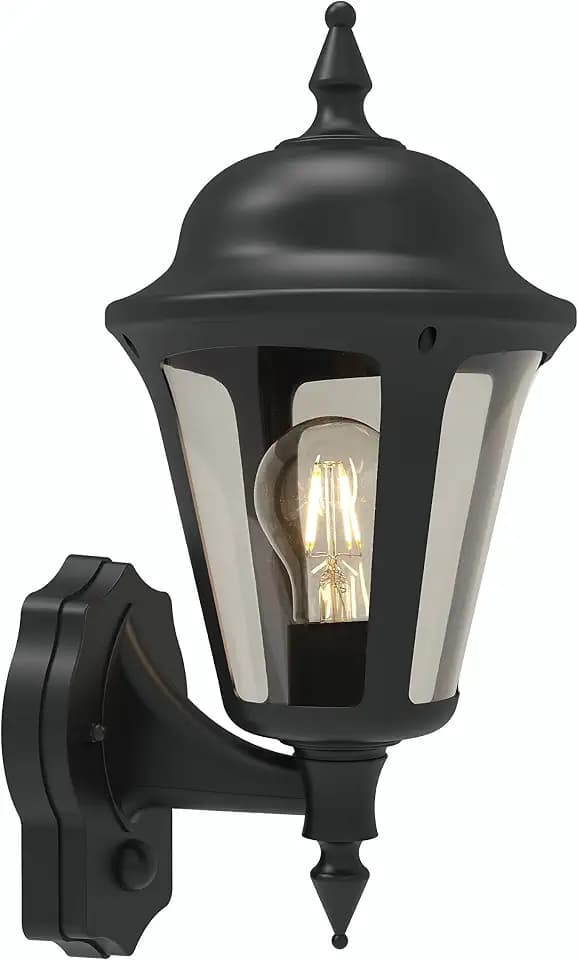 4lite Außenwandlaterne (schwarz) IP65 bewertet Bewegungsmelder Außenwandleuchte – 4L2/3413-4 Jahre Garantie