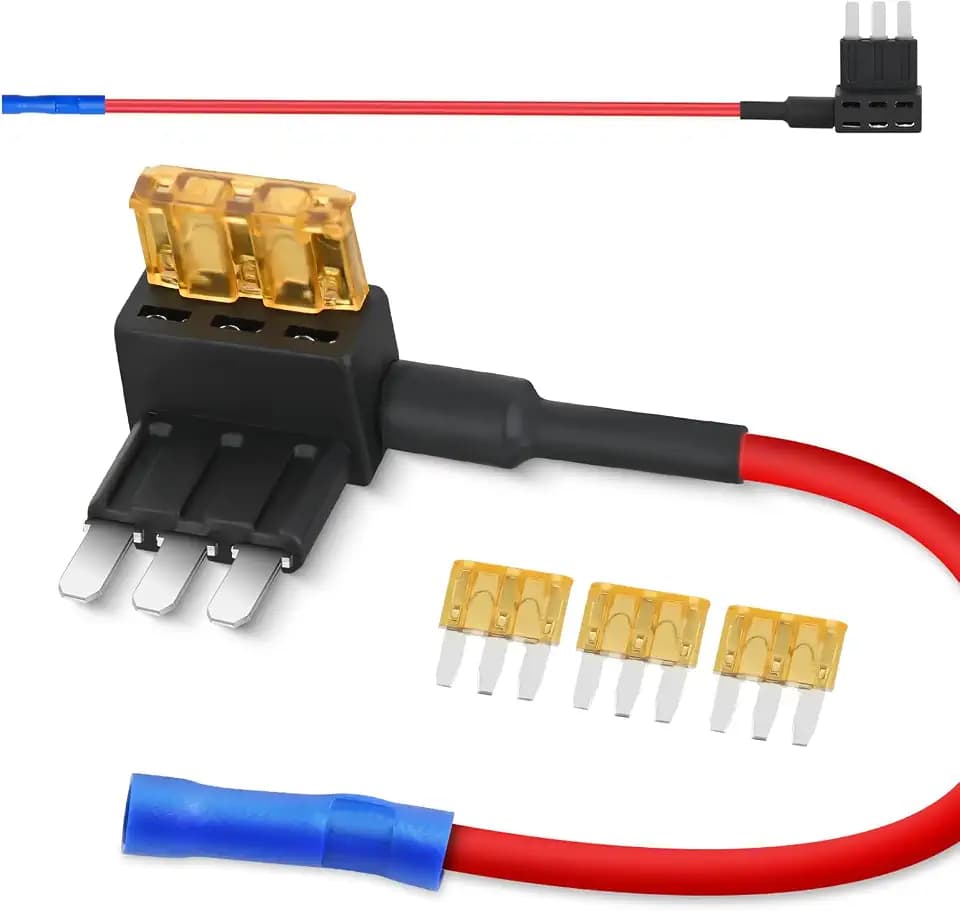 Nilight 2 Pack Micro3 Add-a-Circuit Fuse Tap Adapters 12V 5A