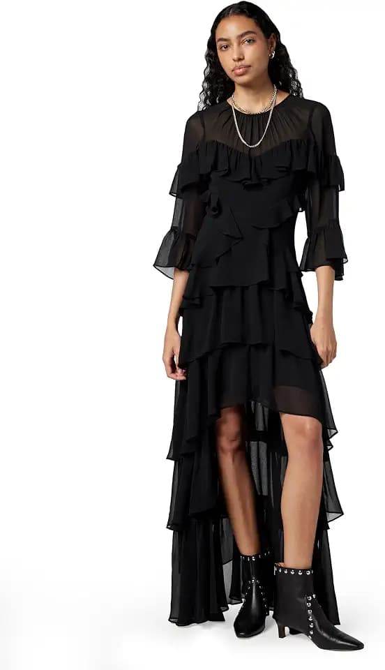 AllSaints Women's NAT Ruffle Dress