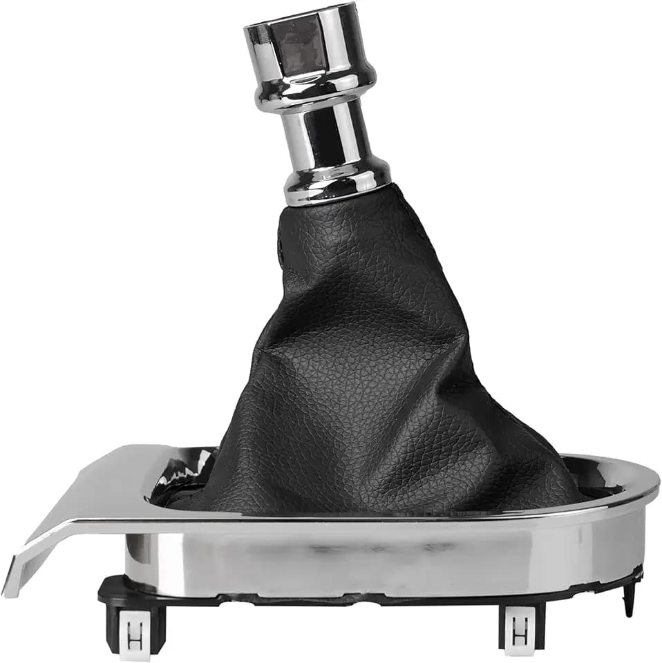 Manual Gear Shift Boot Chrome Trim Compatible With 2015-2017 Ford Mustang