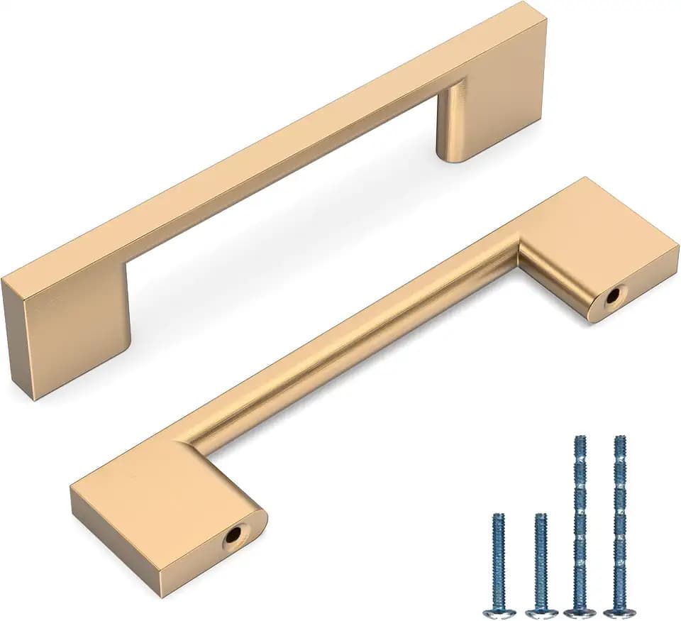 Champagne Bronze Cabinet Pulls and Handles, 3.75 Inch, 10 Pack