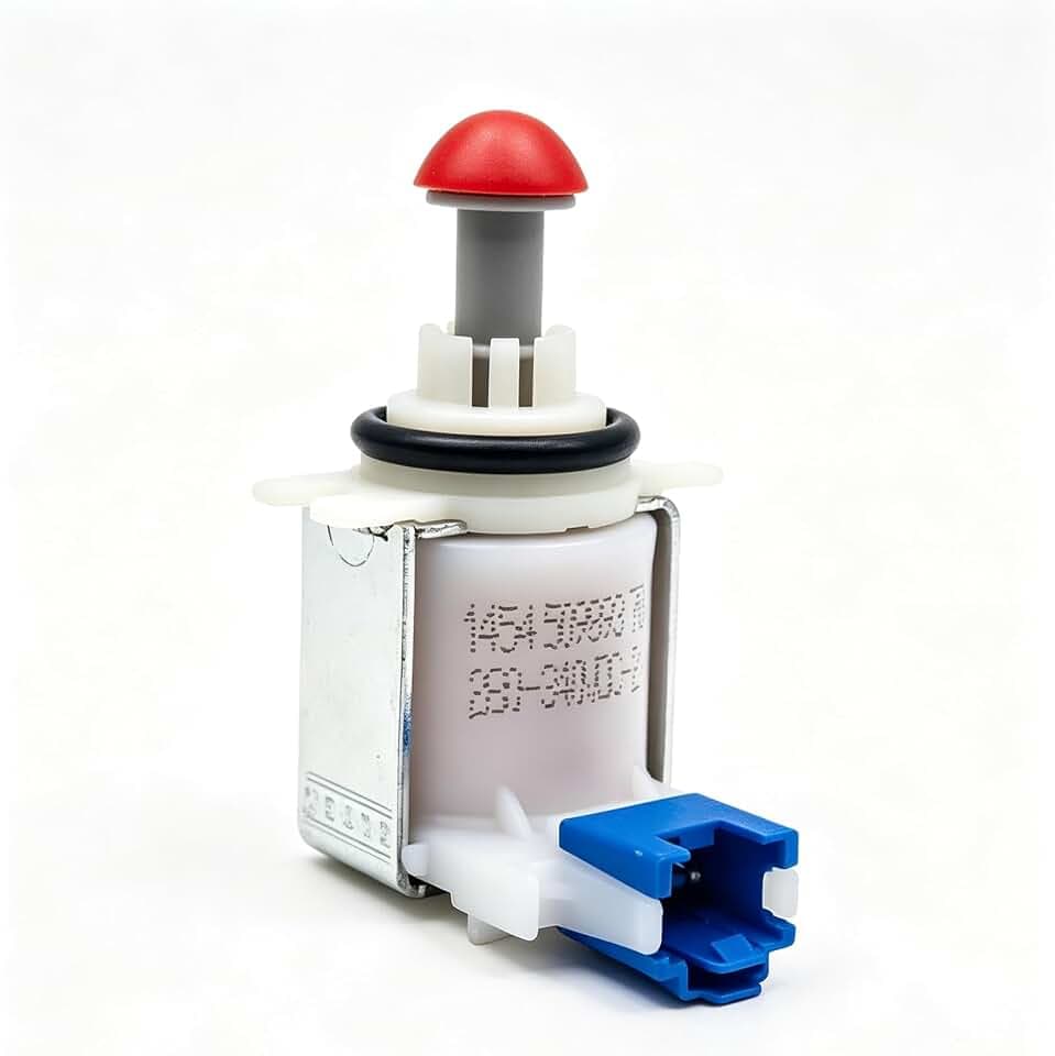 Spülmaschine Ablaufventil Kompatibel mit Bosch Siemens Neff Constructa 11033896 Ersetzt 00631199 Magnetventil für Wasserbeutel unten Behebt Fehler E19 63x44x38mm