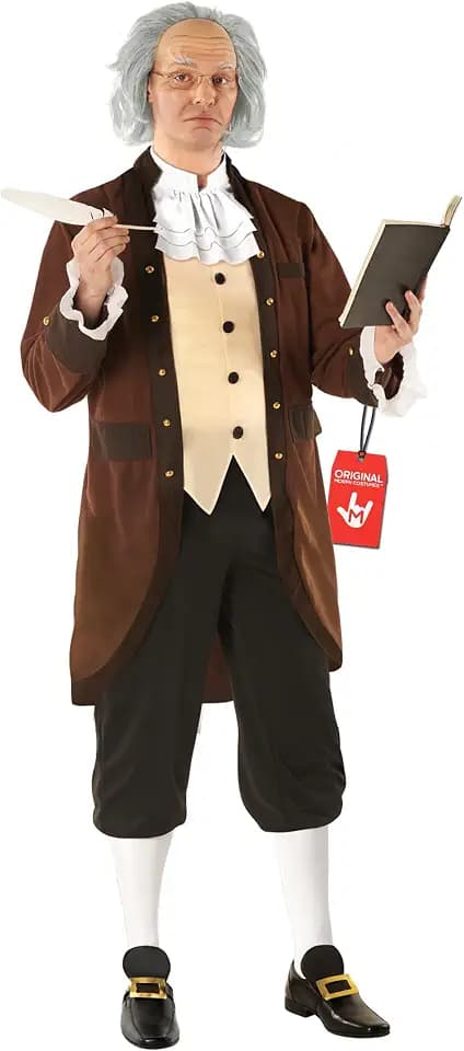 Morph, Founding Father With Wig Costume, Halloween Costume